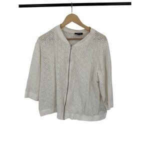 Torrid Lace Bomber Jacket Zip Up Womens 3 XL Romantic Feminine Retro Grandmacore